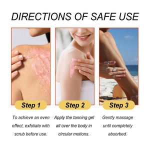 Eelhoe Black Care Gel Summer Beach <span class=keywords><strong>Bronceador</strong></span> <span class=keywords><strong>de</strong></span> bronceado rápido Natural Refrescante e hidratante - Product Image 5