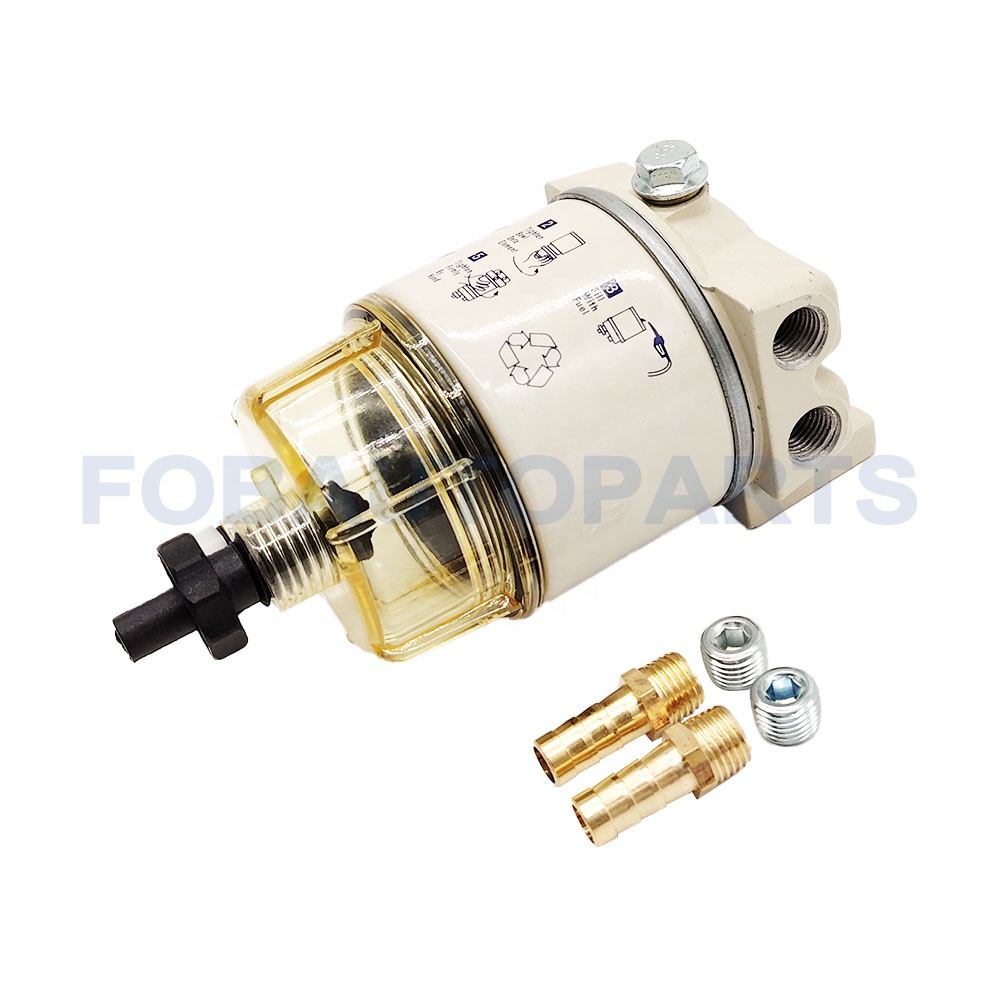 Fuel Filter Marine Water Separator Complete Kit for Outboard Motors Gasoline and Diesel Marine Engine R12T