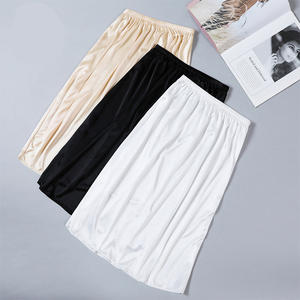 60cm de long femmes <span class=keywords><strong>sous</strong></span>-jupe longue <span class=keywords><strong>jupon</strong></span> une ligne <span class=keywords><strong>sous</strong></span> la <span class=keywords><strong>robe</strong></span> jupe de sécurité - Product Image 1