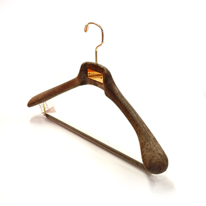 Tùy chỉnh kiểu dáng đẹp được thiết kế móc Non-Slip nhung thanh móc vai rộng bắt chước quần ABS Móc nhựa - Product Image 1