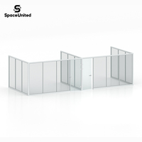 SpaceUnited Glass Partition Wall Office Movable Wall Divider Modern Modular System