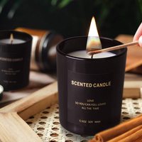 Fournisseur chinois de coffrets cadeaux de bougies parfumées de luxe personnalisées, 4 bougies parfumées, emballage en boîte magnétique
