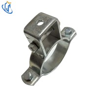 Collier de serrage à deux boulons UTT63 pour système de support de canal de profilé, recommandé pour les conduites d'eau froide ou chaude non isolées, en acier