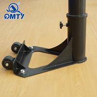 Poteau de volley-ball en aluminium de haute qualité, filet de volley-ball mobile avec base d'ancrage au sol