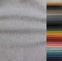 Tissu d'ameublement tissé 100 % polyester de haute qualité pour housse de canapé, teint uni, respirant, textile de maison