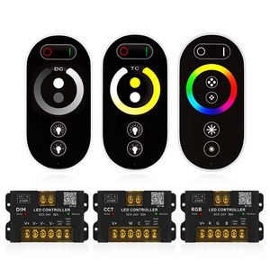 RGB LED スマートコントローラー 5-24VDC 3CH リモート無線周波数リモコン発光ダイオード RGB 調光器 - Product Image 1