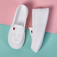 Chaussures plates respirantes en maille pour femmes, vente en gros, logo personnalisé, confortables, légères, antidérapantes, pour infirmières d'hôpital