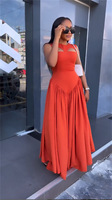 Nouvelles dames doux mignon col rond mignon mince moderne balançoire jupe sans manches décontracté Aline été longue rétro robe femmes vêtements