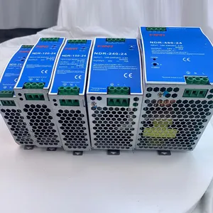 Meanwell NDR Power 12V 24V 48V 75W 120W 240W 480W Switching DIN Rail Power Supply For Industrial Control System