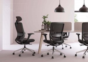 Chaise de bureau exécutive moderne en maille <span class=keywords><strong>KOHO</strong></span> avec accoudoirs réglables 4D, chaise pivotante ergonomique pour bureau d'ordinateur - Product Image 5