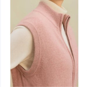 <span class=keywords><strong>Gilet</strong></span> tricoté en <span class=keywords><strong>cachemire</strong></span> sans manches pour <span class=keywords><strong>femme</strong></span> avec <span class=keywords><strong>gilet</strong></span> élégant <span class=keywords><strong>zippé</strong></span> - Product Image 4