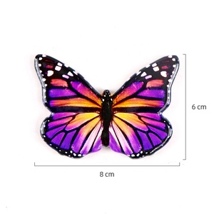 OEM Customizable Personalised butterfly Souvenir Printing Gifted Crafted Ceramic Fridge <strong>Magnet</strong> Sticker Customised - Product Image 4