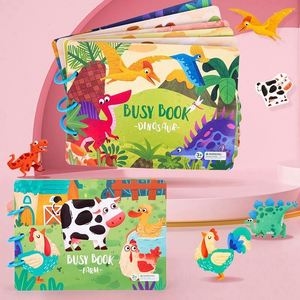 Livre d'activités Montessori pour bébés et tout-petits (1-3 ans) – Jouet de voyage, éveil sensoriel, calme et doux, idéal pour le temps sur le ventre – Sûr et durable – Vente en gros - Product Image 6