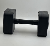 Haltères réglables unisexes pour la musculation, système de verrouillage rapide, carrés, 2 kg, 4 kg, ensembles d'haltères à insertion