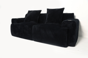 Ensemble de canapés compressés optimisant l'espace - Revêtement en tissu style villa, confort de qualité appartement/hôtel avec noyau en éponge - Product Image 6