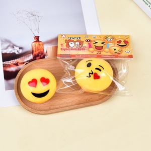 JY Trending Bola Antiestrés de Cara Divertida, Bola de Estrés de Sonrisa de Rebote Lento, Juguete Sensorial, Venta al por Mayor - Product Image 1