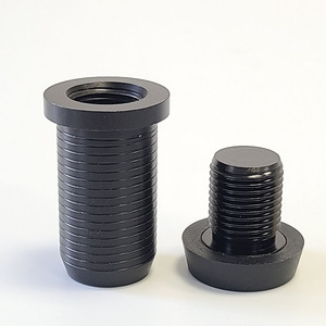 Xmlivet Pool taco Butt adaptador conjuntos negro POM con Bullet pin Cue parachoques para Predator/Fury/How/Mezz cues accesorios de billar - Product Image 5