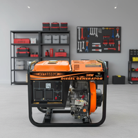 Meistverkaufter Tragbarer 3KW Open-Frame-Generator mit Seilzugstart 296cc Effiziente Stromversorgung für Notstromversorgung zu Hause