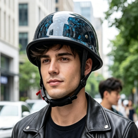Casque Demi-Face Premium Résistant aux Chocs Coque en Fibre de Carbone Doublure Lavable Fournisseur Mondial en Gros