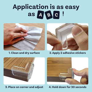 Góc bảo vệ đồ nội thất cạnh an toàn Pad bảo vệ em bé được sử dụng để trang trải đồ nội thất sắc nét và cạnh bảng. - Product Image 4