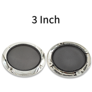 Grille de haut-parleur de voiture de 3 pouces utilisée pour 2 "3" 4 "5" 6.5 "8" 10 "Cercle décoratif en maille métallique en acier laminé à froid - Product Image 3