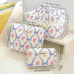 Bolsa de cosméticos portátil ecológica Estilo de moda para <span class=keywords><strong>neceser</strong></span> Cuidado DE LA PIEL Cremallera Venta al por mayor Estuche transfronterizo - Product Image 4