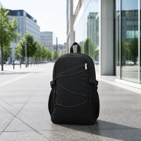 Sac à dos sportif mince et imperméable en nylon de 16 pouces, grande capacité, pour les promenades quotidiennes en ville