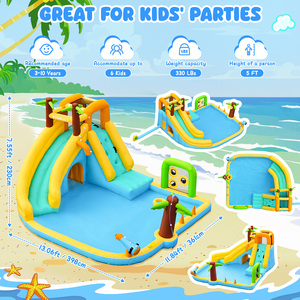 Château gonflable pour enfants FBSPORT, châteaux gonflables et toboggans aquatiques <span class=keywords><strong>pas</strong></span> chers, équipement de terrain de jeu intérieur pour enfants - Product Image 4