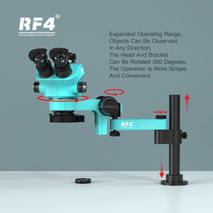 Rf4 RF-7050PRO fo19 7-50x Zoom 0.5x CTV sửa chữa điện thoại trinocular kính hiển vi với gấp Swing cánh tay khung và Mat - Product Image 4