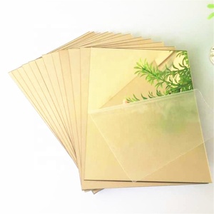 Lastra in <span class=keywords><strong>Plexiglass</strong></span> Oro 1220x2440x1mm, Lastra Acrilica a Specchio <span class=keywords><strong>Argento</strong></span>, Oro Rosa e Oro - Product Image 6