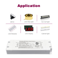 Alimentation LED ultra-mince à intensité variable Triac, tension constante 30W 60W, driver LED à intensité variable avec prise US, système d'intégration Lutron