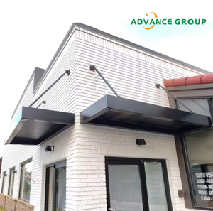 Toldo de Aluminio Curvo y Arqueado, Elegante Toldo Metálico <span class=keywords><strong>para</strong></span> Fachada de Boutique y Tienda de Cosméticos - Product Image 5