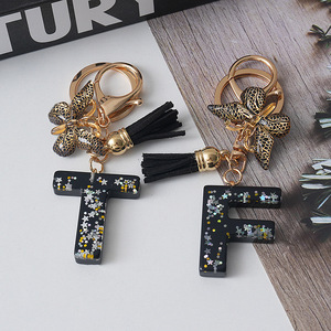 A B C 26 Letters Black Butterfly <strong>Tassels</strong> <strong>Key</strong> Chain Woman Bag Metal <strong>Key</strong> Chain <strong>for</strong> to Prevent Loss Car Keychain Promotional Gifts - Product Image 5