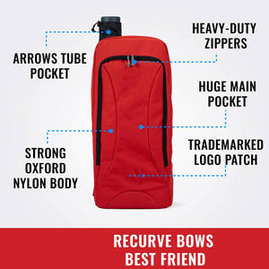 Mochila de Arquería Nika para Viaje, Estuche para Arco Recurvo Desmontable, Bolsa Profesional para Arco con Bolsillo para Tubo de Flechas y Acolchado para Caza - Product Image 2