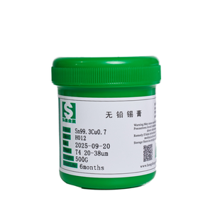 홍성 500g Sn99.3 Cu0.7 T3 T4 T5 20-38um 무연 납땜 페이스트 및 플럭스 전자 제품용 SMD PCB 무세척 납땜 페이스트 - Product Image 1