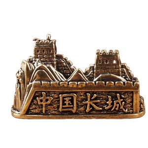 Portalápices de latón de la Gran Muralla China, recuerdo 3D, artesanía cultural, adorno decorativo - Product Image 5