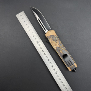 Couteau de camping en alliage de zinc personnalisé OEM 5cr15 3mm à pointe d'agrafe <span class=keywords><strong>Couteaux</strong></span> personnalisés de style <span class=keywords><strong>indien</strong></span> express - Product Image 3