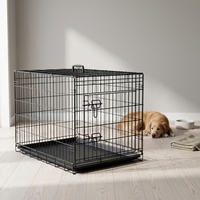 Cage pliable robuste pour chien, chenil en fer, cage en fil métallique sans fond, cage de transport pour toutes les saisons