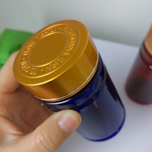 Botellas de Medicina de plástico PET ámbar de 100ml, 150ml, 180ml, 200ml, con <span class=keywords><strong>tapa</strong></span> CRC dorada para embalaje de cápsulas - Product Image 4