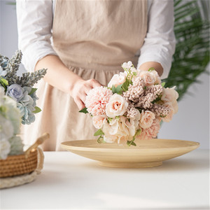 Roses artificielles Fuha 10cm-30cm, fleurs en soie, accessoires pour bouquets de mariage, décorations pour la maison - Product Image 1