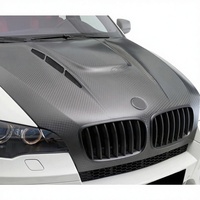 Oferta Especial: Nuevo Kit de Carrocería de Fibra de Carbono para Capó de Motor E70 E71 X5 X6, Negro, Superligero, con Tornillos, Acabado Brillante