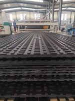 Tapis de protection du sol / Tapis routiers temporaires en PE / Tapis pour dragline, extrudés CNC, légers, découpés, 25 mm/20 mm, antidérapants, texturés