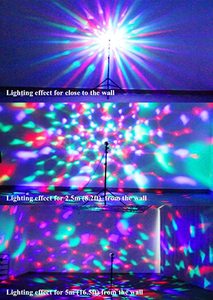 RGB Color <strong>Rotating</strong> <strong>Bulb</strong>,E26/E27,<strong>LED</strong> Party <strong>Bulbs</strong> Colored Strobe Light <strong>Bulb</strong> Multi Crystal Stage Lights for Disco Club Bar - Product Image 6