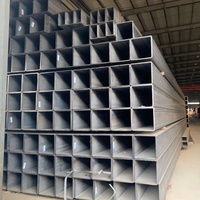 Tubos Cuadrados de Acero al Carbono Q345 Q235 Q235B A36, Tubo Cuadrado de Hierro de Acero Dulce para Estructuras de Acero en Edificios