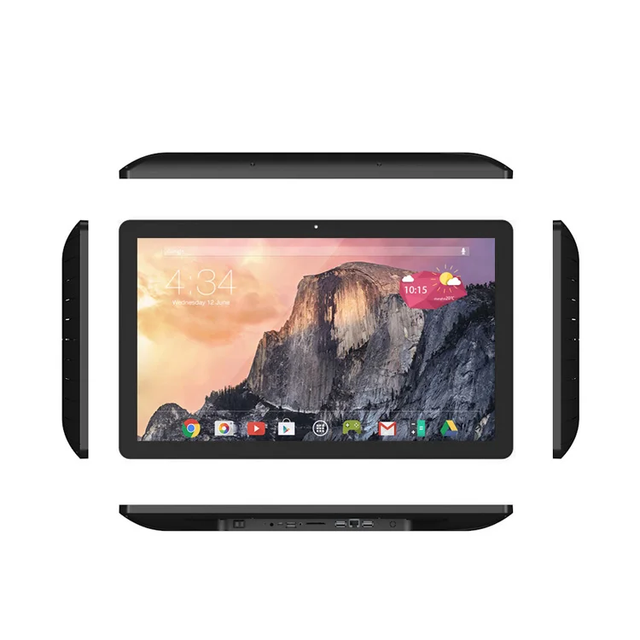15.6 Inch RK3399 Android 8/11 All-in-One Tablet, 1920x1080 IPS Screen, 4G+32G LCD Touch Monitor, WiFi6 Commercial Display