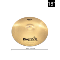 Kingdo H68 Series 16" 18" Crash Cymbal Drum Set Cymbals Percussion Instrument Rock Musical Instruments
