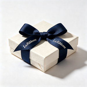 Wholesale Custom Logo Printed Grosgrain <b>Ribbon</b> Solid Color Polyester Gift Wrapping Decorative <b>Ribbon</b> - Product Image 4