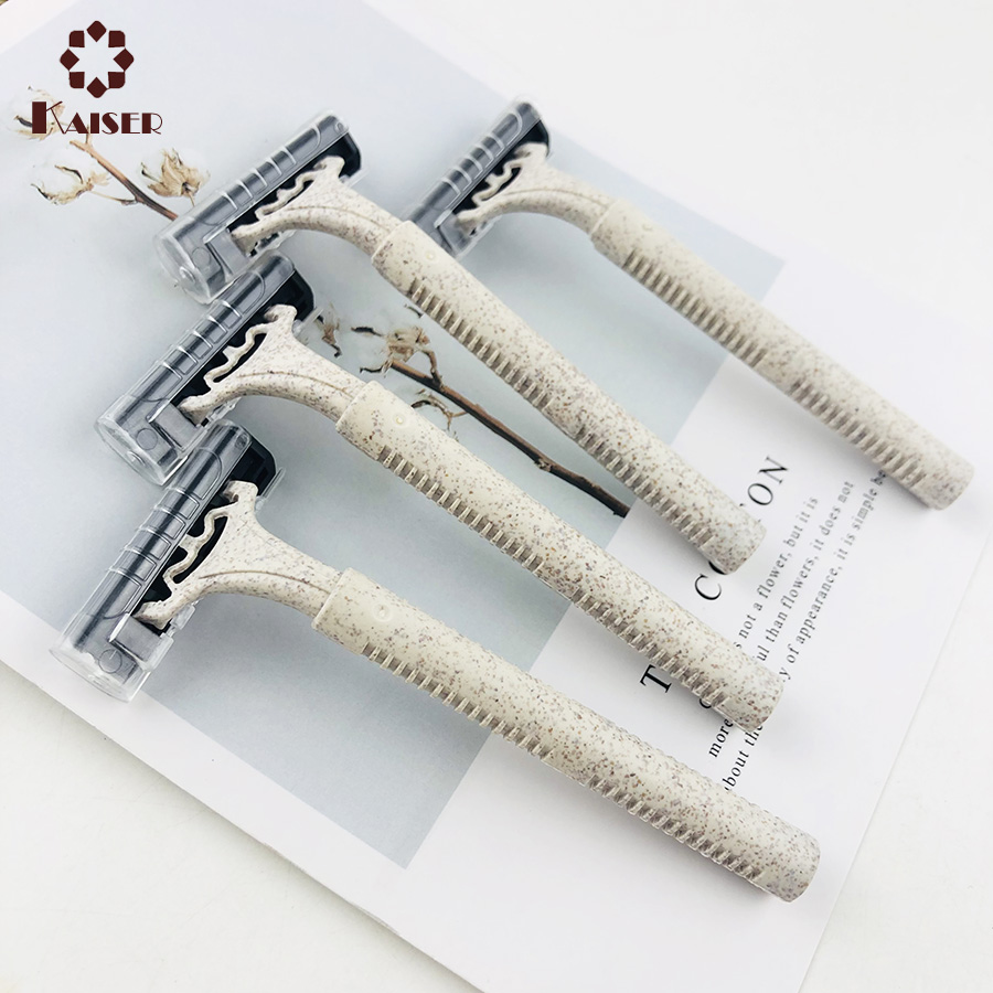 Wholesale Eco-friendly Biodegradable Disposable Travel Shaving Razor