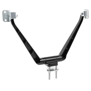 Schienale in alluminio. Nero opaco. Bussola multiposizione. Montaggio del rivestimento. Flangia di fissaggio. Angoli di 100 e 90 gradi. - Product Image 2