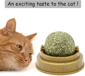 Pelotas Giratorias Interactivas con Catnip - Juguetes para Gatos para Eliminar Bolas de Pelo y Limpiar los Dientes para Gatitos - Product Image 4